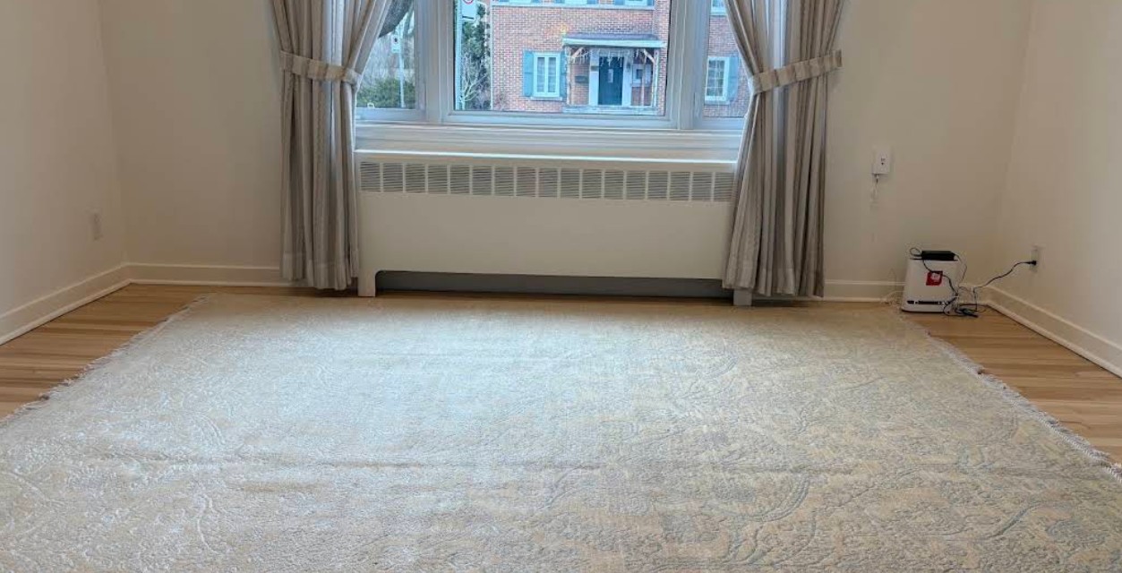 Image 1 du tapis d'une cliente satisfaite chez elle.